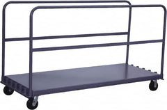 Jamco - 2,000 Lb Capacity Adjustable Sheet & Panel Truck - Steel Deck, 48" OAW, 9" Platform Height - Makers Industrial Supply