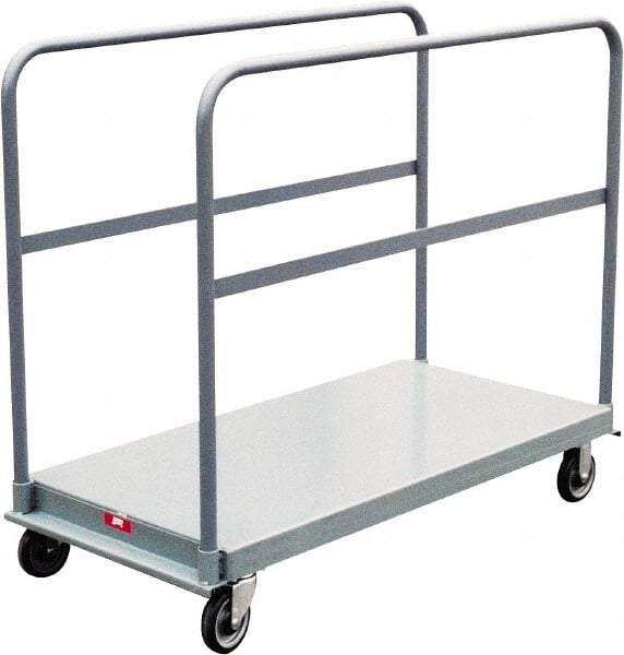 Jamco - 1,200 Lb Capacity Platform Truck - Steel Deck, 48" OAW, 9" Platform Height - Makers Industrial Supply