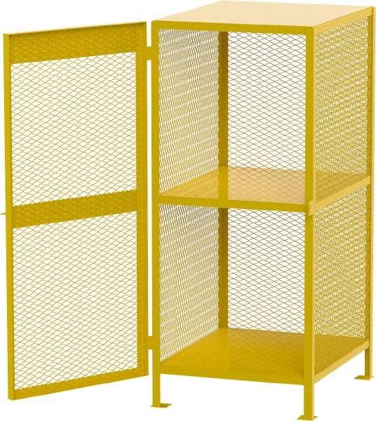 Jamco - Gas Cylinder Storage Cabinet - Steel, 40" Wide x 33" Deep x 71" High, Yellow - Makers Industrial Supply