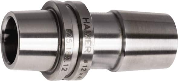 HAIMER - 10mm Hole Diam, HSK25E Taper Shank Shrink Fit Tool Holder & Adapter - 50mm Projection, 16mm Nose Diam, 41.5mm Clamping Depth, 25,000 RPM - Exact Industrial Supply