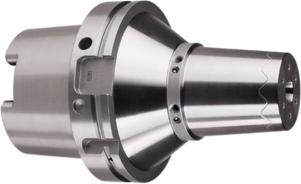 HAIMER - 1" Hole Diam, HSK125A Taper Shank Shrink Fit Tool Holder & Adapter - 9" Projection, 2.48" Nose Diam, 2.28" Clamping Depth, 25,000 RPM, Through Coolant - Exact Industrial Supply