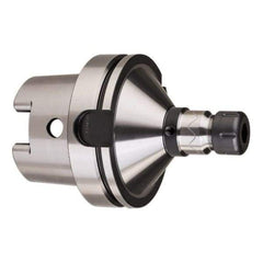 HAIMER - 1/8" to 3/4" Capacity, 6.3" Projection, HSK100A Hollow Taper, ER32 Collet Chuck - 0.0001" TIR - Exact Industrial Supply