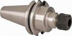 HAIMER - 0.5mm to 10mm Capacity, 7.87" Projection, CAT40 Taper Shank, ER16 Collet Chuck - 0.0001" TIR, Through-Spindle & DIN Flange Coolant - Exact Industrial Supply