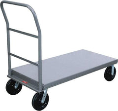 Jamco - 4,000 Lb Capacity Platform Truck - Steel Deck, 48" OAW, 12" Platform Height, Phenolic Casters - Makers Industrial Supply