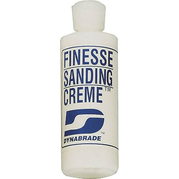 Dynabrade - 4 oz Sanding Creme Compound - Compound Grade Fine, White, For High Glossing, Use on Composites, Fiberglass & Metal - Makers Industrial Supply