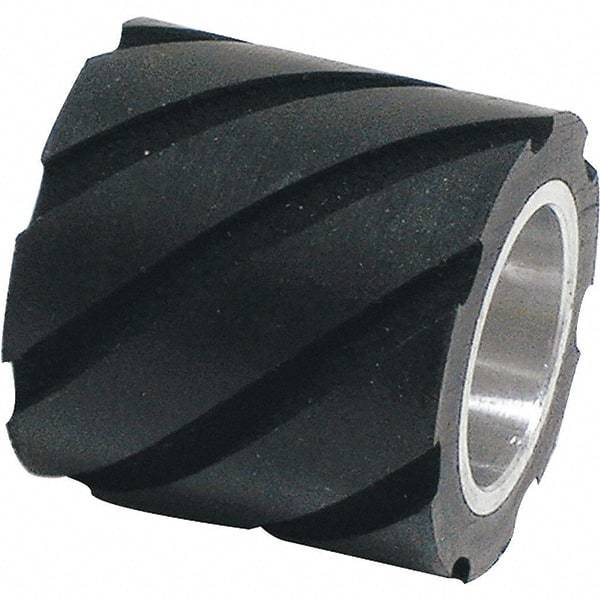 Dynabrade - 1" Diam x 1" Wide Contact Wheel Assembly - 5/8" Arbor Hole, Standard, 70 Duro Rubber Face - Makers Industrial Supply