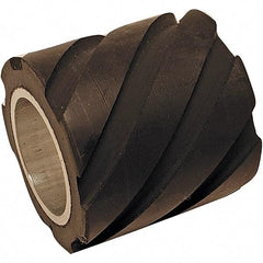 Dynabrade - 1" Diam x 5/8" Wide Contact Wheel - 5/8" Arbor Hole, Flat, 70 Duro Rubber Face - Makers Industrial Supply