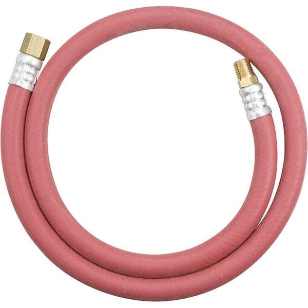 Dynabrade - 3/8" ID 3.3' Long Hose - Male/Female Ends, 90 Working psi, Red - Makers Industrial Supply