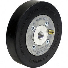 Dynabrade - 5" Wheel OD, 1" Wheel Width, 4,500 RPM, Aluminum, Pneumatic Wheel with Hub - 15-1/2" Long x 1" Wide, 5/8" Wheel Arbor Hole, For Use with 13214 & 13523 Dynastraight Air-Powered Abrasive Finishing Tools - Makers Industrial Supply