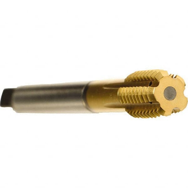 Emuge - 1/2-20 UNF 2BX Modified Bottoming Thread Forming Tap - Cobalt, TiN Finish, 3.937" OAL, 0.512" Thread Length, Right Hand Thread, Series Druck - Makers Industrial Supply