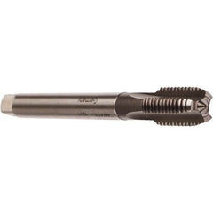 Emuge - 1/2-14 NPSM Thread, 4 Flute Standard Pipe Tap - 125mm OAL, 25mm Thread Length, 0.6299" Shank Diam, Bright Finish, Cobalt - Exact Industrial Supply