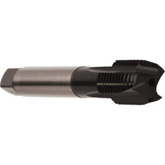 Emuge - M16x2.00 Metric Coarse, 3 Flute, GLT-8 Finish, Cobalt Spiral Point Tap - Modified Bottoming Chamfer, Right Hand Thread, 110mm OAL, 27mm Thread Length, 12mm Shank Diam, 6H Class of Fit, Series Rekord B - Exact Industrial Supply