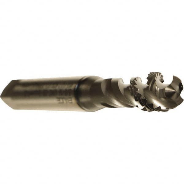 Emuge - #4-40 UNC 2 Flute 2B Modified Bottoming Spiral Flute Tap - Cobalt, GLT-1 Finish, 2.205" OAL, Right Hand Flute, Right Hand Thread, Series Enorm - Makers Industrial Supply