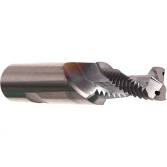 Emuge - 9/16-12, 0.482" Cutting Diam, 2 Flute, Solid Carbide Helical Flute Thread Mill - Internal Thread, 1.339" LOC, 4.331" OAL, 16mm Shank Diam - Makers Industrial Supply