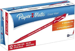 Paper Mate - 1mm Ball Point Stick Pen - Red - Makers Industrial Supply