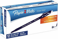 Paper Mate - 1mm Ball Point Stick Pen - Blue - Makers Industrial Supply