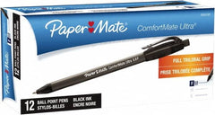 Paper Mate - 0.8mm Ball Point Retractable Pen - Black - Makers Industrial Supply