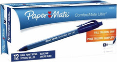 Paper Mate - 0.8mm Ball Point Retractable Pen - Blue - Makers Industrial Supply