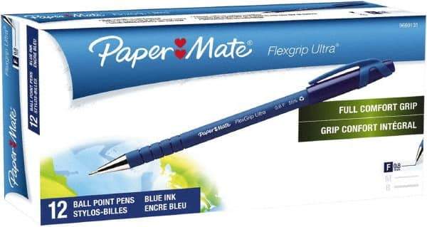 Paper Mate - 0.8mm Ball Point Stick Pen - Blue - Makers Industrial Supply