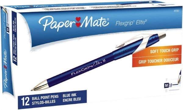 Paper Mate - 1mm Ball Point Retractable Pen - Blue - Makers Industrial Supply