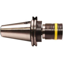 Emuge - HSK63C Taper Shank Tension & Compression Tapping Chuck - M4.5 Min Tap Capacity, 101mm Projection, Size 3 Adapter, Quick Change - Exact Industrial Supply