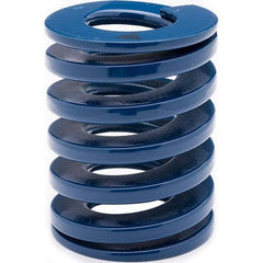 Associated Spring Raymond - 30mm Hole Diam, 15mm Rod Diam, 70mm Free Length, Blue Die Spring - Makers Industrial Supply