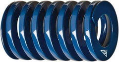 Associated Spring Raymond - 3/8" Hole Diam, 3/16" Rod Diam, 1" Free Length, Blue Die Spring - 42 Lb Max Deflection, 0.4724" Max Deflection, Medium Duty, Chromium Alloy Steel - Makers Industrial Supply