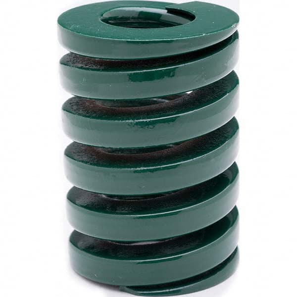 Associated Spring Raymond - 20mm Hole Diam, 10mm Rod Diam, 60mm Free Length, Green Die Spring - Makers Industrial Supply