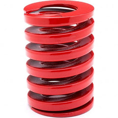 Associated Spring Raymond - 22mm Hole Diam, 11mm Rod Diam, 55mm Free Length, Red Die Spring - Makers Industrial Supply