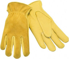 MCR Safety - Size S Deerskin General Protection Work Gloves - For Work & Driver, Uncoated, Natural, Paired - Makers Industrial Supply