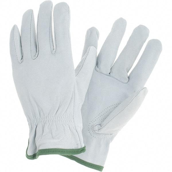 MCR Safety - Size M Goatskin General Protection Work Gloves - For Work & Driver, Uncoated, Slip-On Cuff, Cream, Paired - Makers Industrial Supply