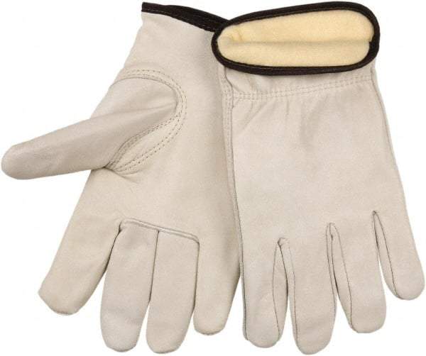 MCR Safety - Size M Cold Protection Work Gloves - For Work & Driver, Uncoated, Natural, Paired - Makers Industrial Supply