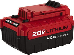 Porter-Cable - 20 Volt Lithium-Ion Power Tool Battery - 4 Ahr Capacity, 1 hr Charge Time, Series 20V Max - Makers Industrial Supply