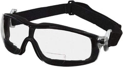 MCR Safety - +2.5, Clear Lenses, Scratch Resistant Magnifying Safety Glasses - Size Universal, Wrap Around, Black Frame - Makers Industrial Supply