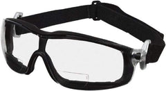 MCR Safety - +1.5, Clear Lenses, Scratch Resistant, Framed Magnifying Safety Glasses - Size Universal, Wrap Around, Black Frame - Makers Industrial Supply