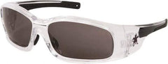 MCR Safety - Gray Lenses, Framed Safety Glasses - Anti-Fog, Scratch Resistant, Size Universal, Wrap Around - Makers Industrial Supply