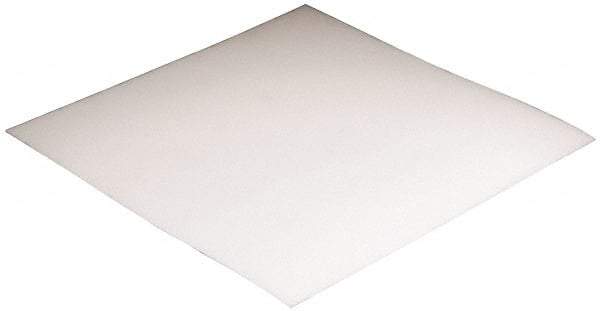 Made in USA - 3/4" Thick x 12" Wide x 4' Long, Polyethylene (HDPE) Sheet - White, ±10% Tolerance - Makers Industrial Supply