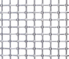 Value Collection - 20 Gage, 0.035 Inch Wire Diameter, 4 x 4 Mesh per Linear Inch, Steel, Wire Cloth - 0.215 Inch Opening Width, 36 Inch Wide, Cut to Length, Galvanized after Weave - Makers Industrial Supply