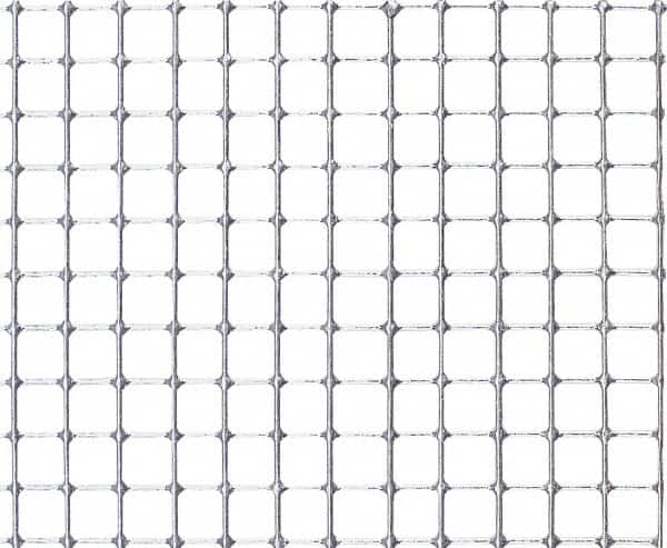 Value Collection - 12 Gage, 0.105 Inch Wire Diameter, 1 x 1 Mesh per Linear Inch, Steel, Welded Fabric Wire Cloth - 36 Inch Wide, Cut to Length, Galvanized - Makers Industrial Supply