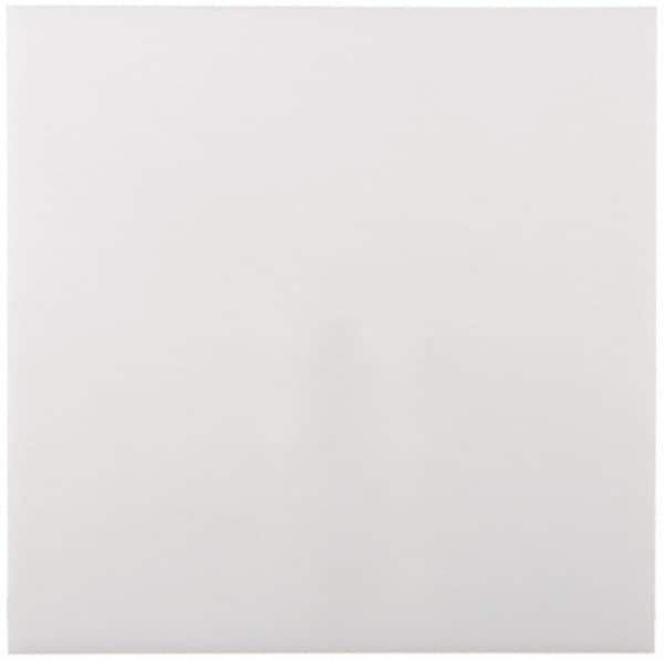 Made in USA - 1-1/2" Thick x 12" Wide x 2' Long, Polyethylene (UHMW) Sheet - White, ±0.10% Tolerance - Makers Industrial Supply