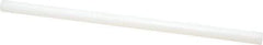 Made in USA - 1' Long, 5-1/2" Diam, Polyethylene (UHMW) Plastic Rod - White - Makers Industrial Supply