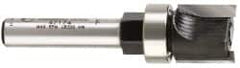 Amana Tool - 1/2" Cut Diam, 1/2" Length of Cut, 2 Flute Pattern-Cutting Edge Profile Router Bit - Carbide-Tipped, 1/4" Shank Diam, 1-15/16" OAL, Uncoated - Makers Industrial Supply