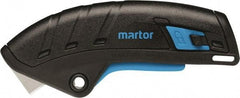 Martor USA - Retractable Utility Knife - Black & Blue Handle - Makers Industrial Supply