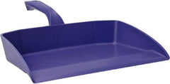 Vikan - 12-1/2" Wide Handheld Dustpan - Plastic Body, 4-1/2" Handle, Purple - Makers Industrial Supply