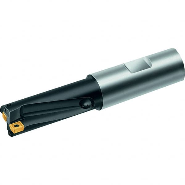 Walter - 0.97" Max Drill Depth, 2xD, 31/64" Diam, Indexable Insert Drill - 2 Inserts, 3/4" Shank Diam, Straight Shank - Makers Industrial Supply