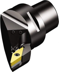 Sandvik Coromant - Left Hand Cut, Size C6, VBMT 16 04 08 & VBMT 332 Insert Compatiblity, Internal Modular Turning & Profiling Cutting Unit Head - 45mm Ctr to Cutting Edge, 65mm Head Length, Through Coolant, Series CoroTurn 107 - Makers Industrial Supply