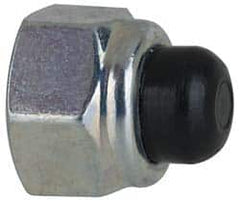 Value Collection - 5/16-24" UNF, 1/2" Width Across Flats, Zinc Plated, Steel Acorn Nut - 1/2" Overall Height, Nylon Insert Type, Grade 2 - Makers Industrial Supply