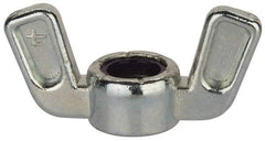 Value Collection - 3/8-16 UNC, Zinc Plated, Zinc Alloy Nylon-Insert Locking Wing Nut - Grade 2, 1-1/2" Wing Span, 0.718" Wing Span - Makers Industrial Supply