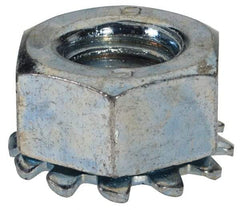 Value Collection - M8x1.25, Zinc Plated, Steel Hex Nut with External Tooth Washer - 15mm Washer Diam, 13mm Width Across Flats - Makers Industrial Supply