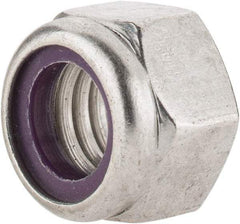 Value Collection - 7/16-14 UNC 18-8 Hex Lock Nut with Nylon Insert - 5/8" Width Across Flats, 29/64" High - Makers Industrial Supply